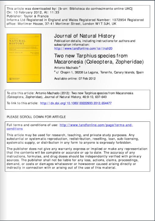 twonewtarphiusspeciesfrom