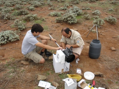 Montagem de estação meteorologica